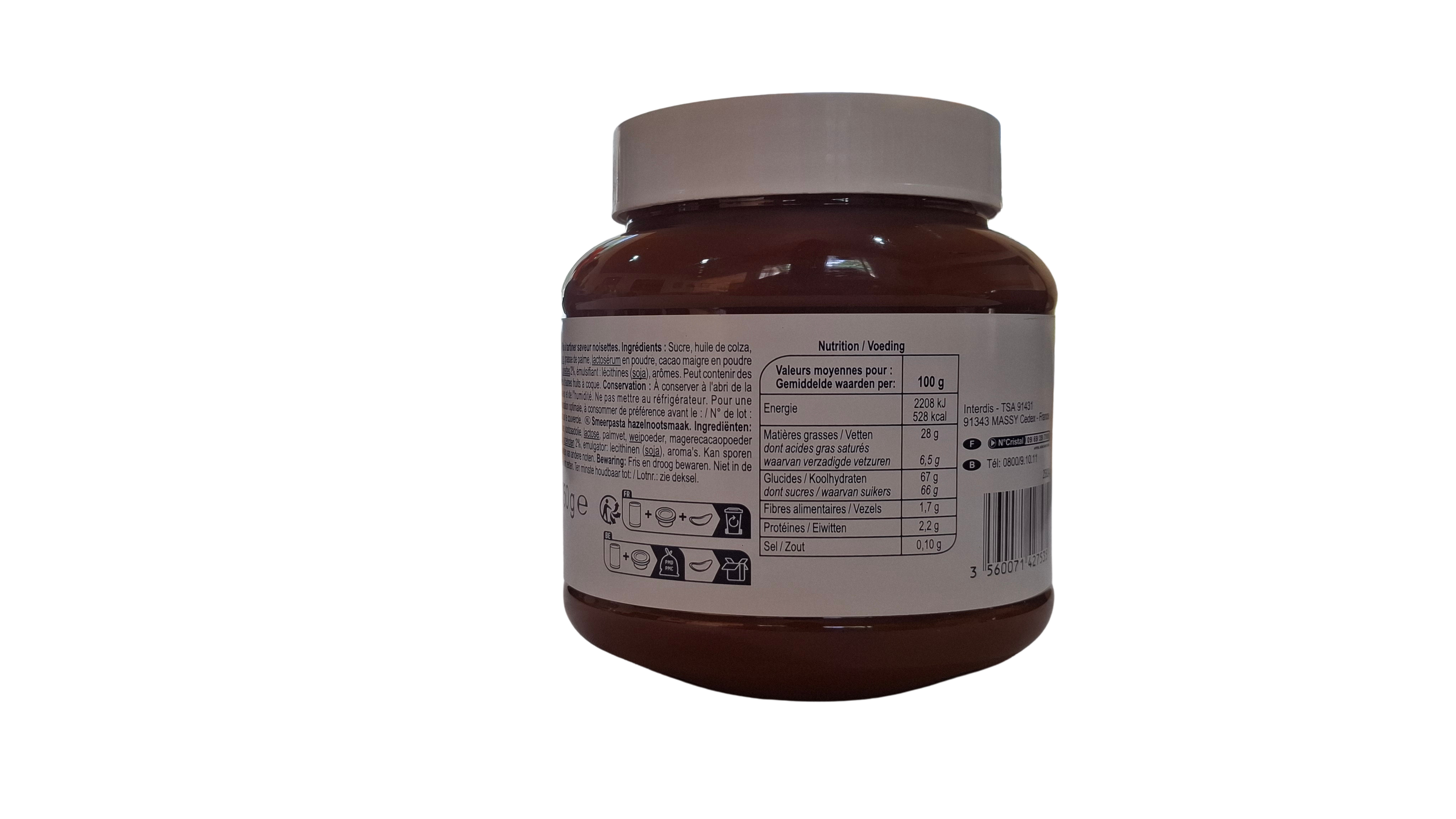 Pâte à Tartiner Saveur Noisette (750g)