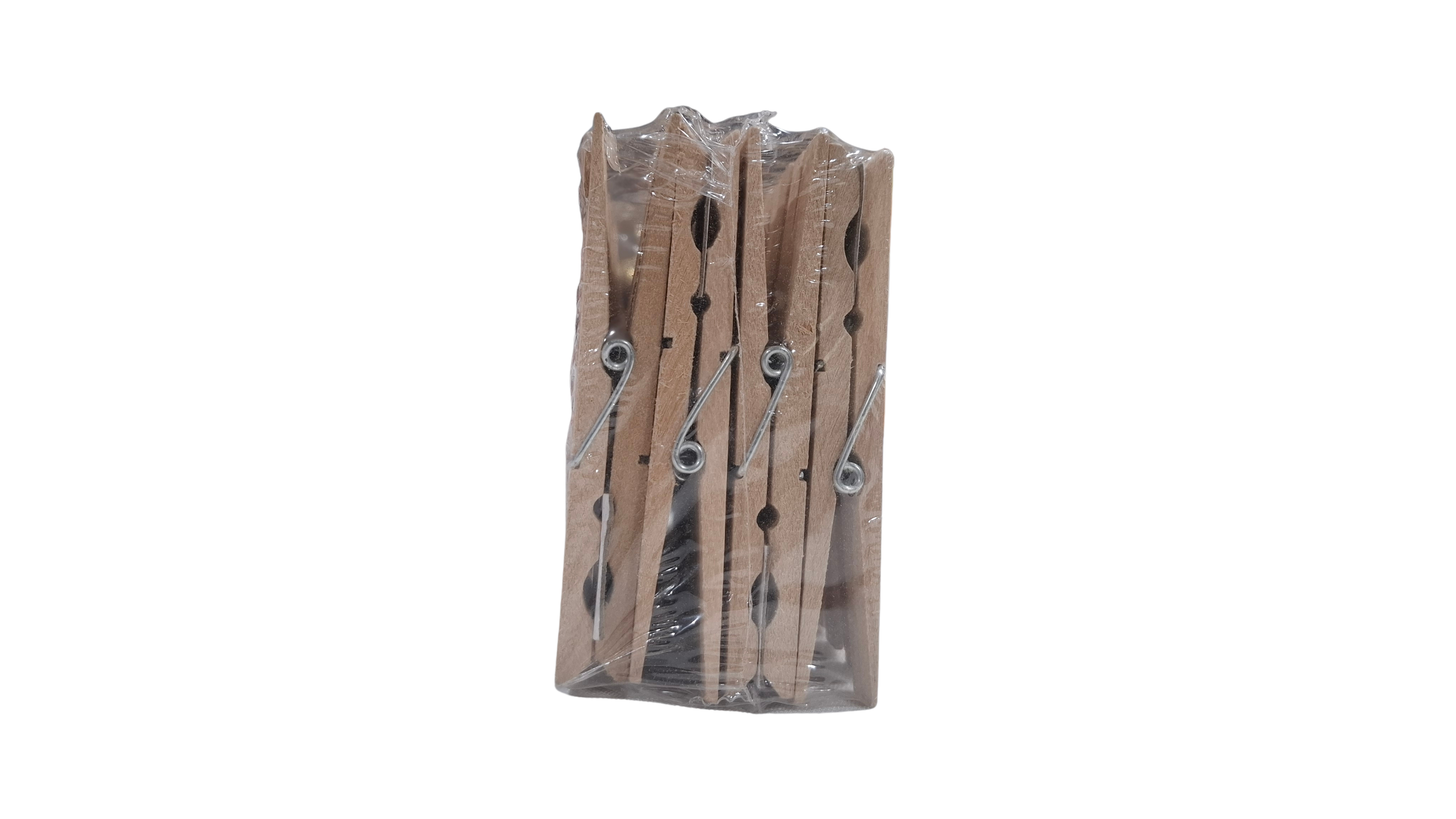 48 Wooden Clothes Pegs