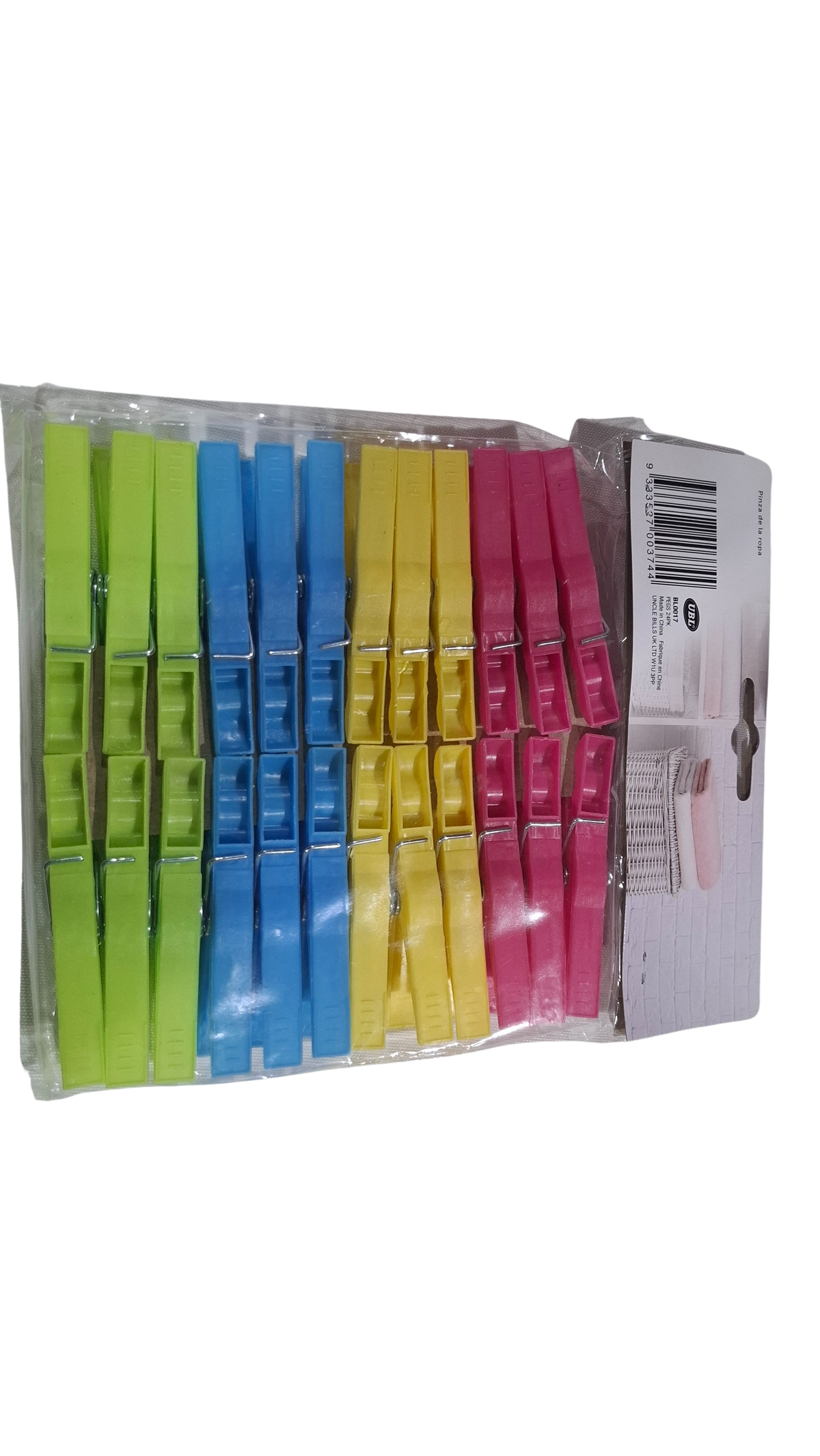 24 Pack Plastic Clothes Pegs
