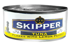 Skipper Tuna Flakes with Lemon Pepper (185g)