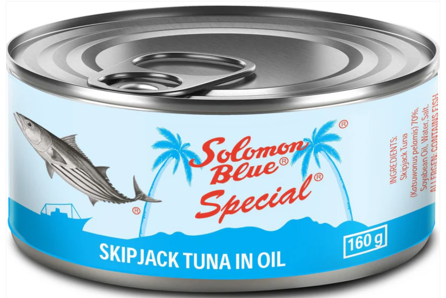 Solomon Blue Special SkipJack Tuna wetm Oel (160g)