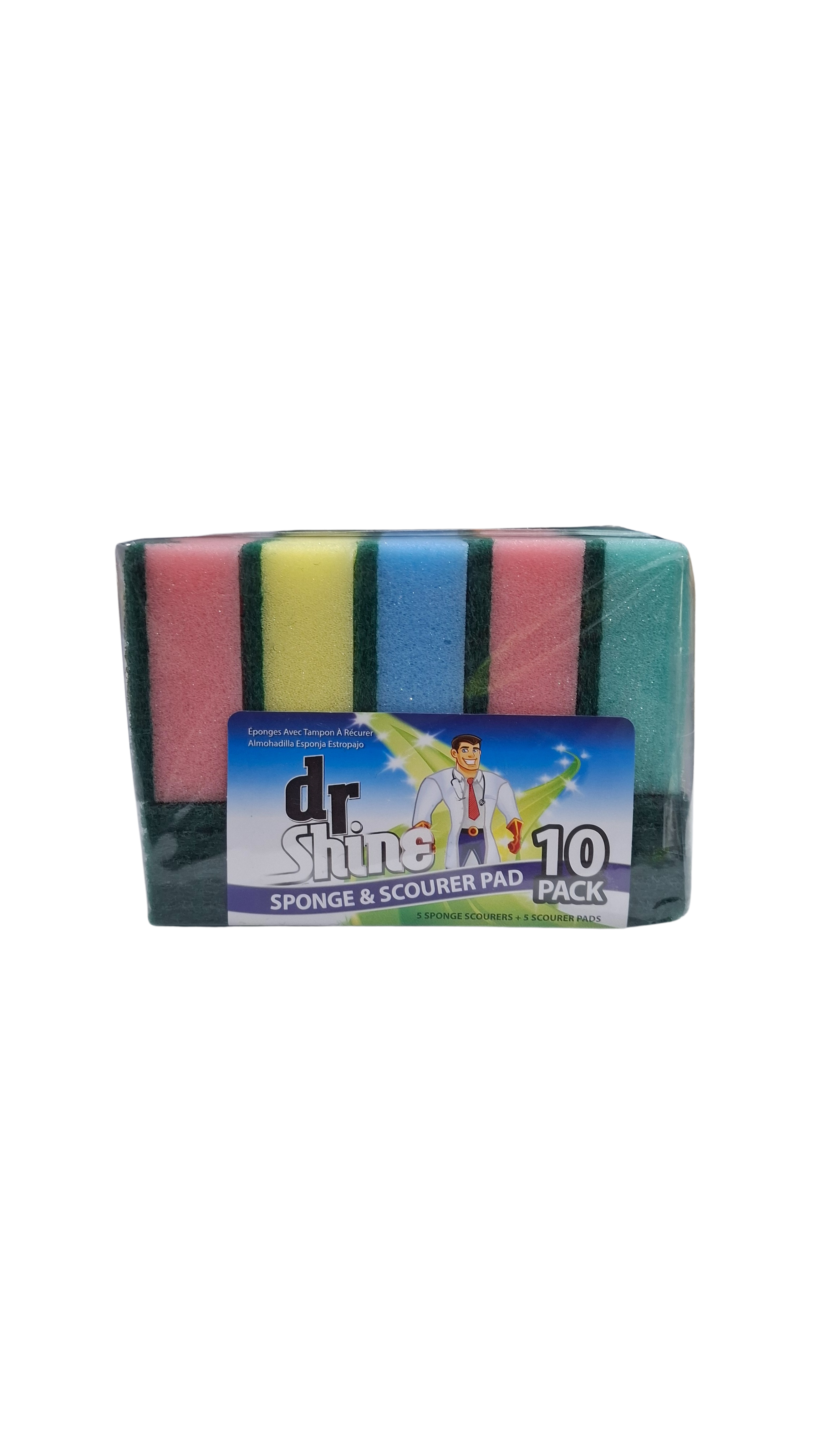 Dr. Shine 10 pack sponge & scourer pad