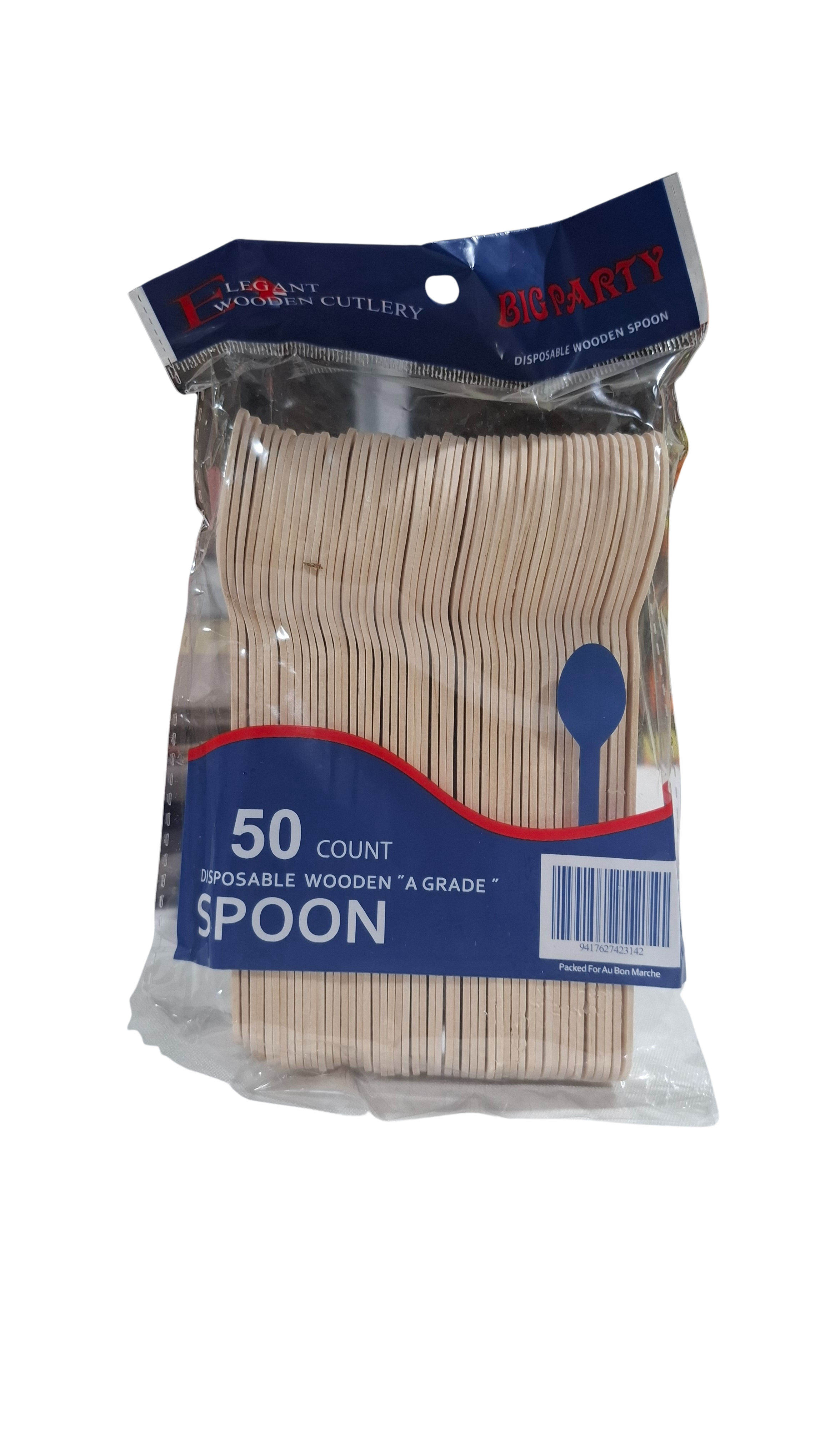 50 Disposable Wooden Spoon